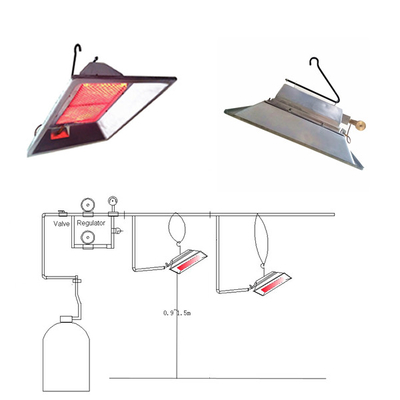 Seramik Tavuk Brooder Ev Isıtıcıları Kızılötesi %20 Gaz Tasarrufu THD2608