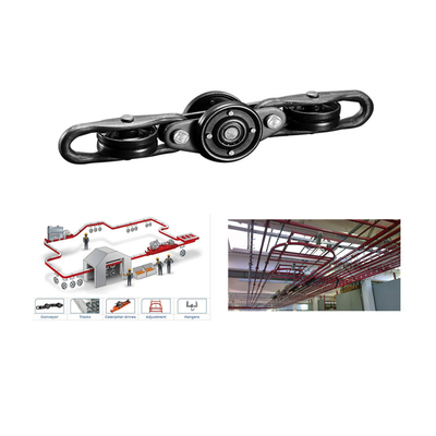 Single Track Industrial Conveyor Chain Enclosed Overhead Iron Carbon Steel