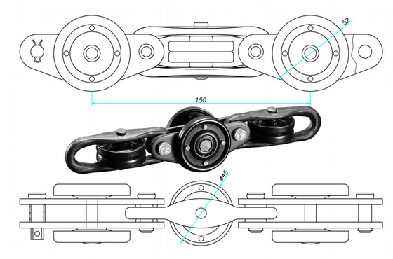 Suspension Overhead Chain Conveyor Systems For Factory Paint Metal Coating