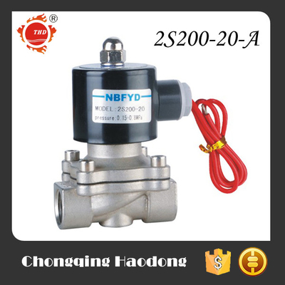 Elettrovalvola a solenoide pneumatica in acciaio inossidabile in ottone Elettrovalvola a solenoide in miniatura per benzina