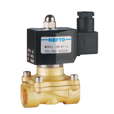 Resistenza alle alte temperature dell'elettrovalvola a solenoide d'ottone dell'acqua del gas da 3/4 di pollice di Viton