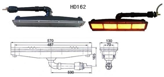 High Intensity Catalytic Gas Heater Infrared Emitter For Paper Drying